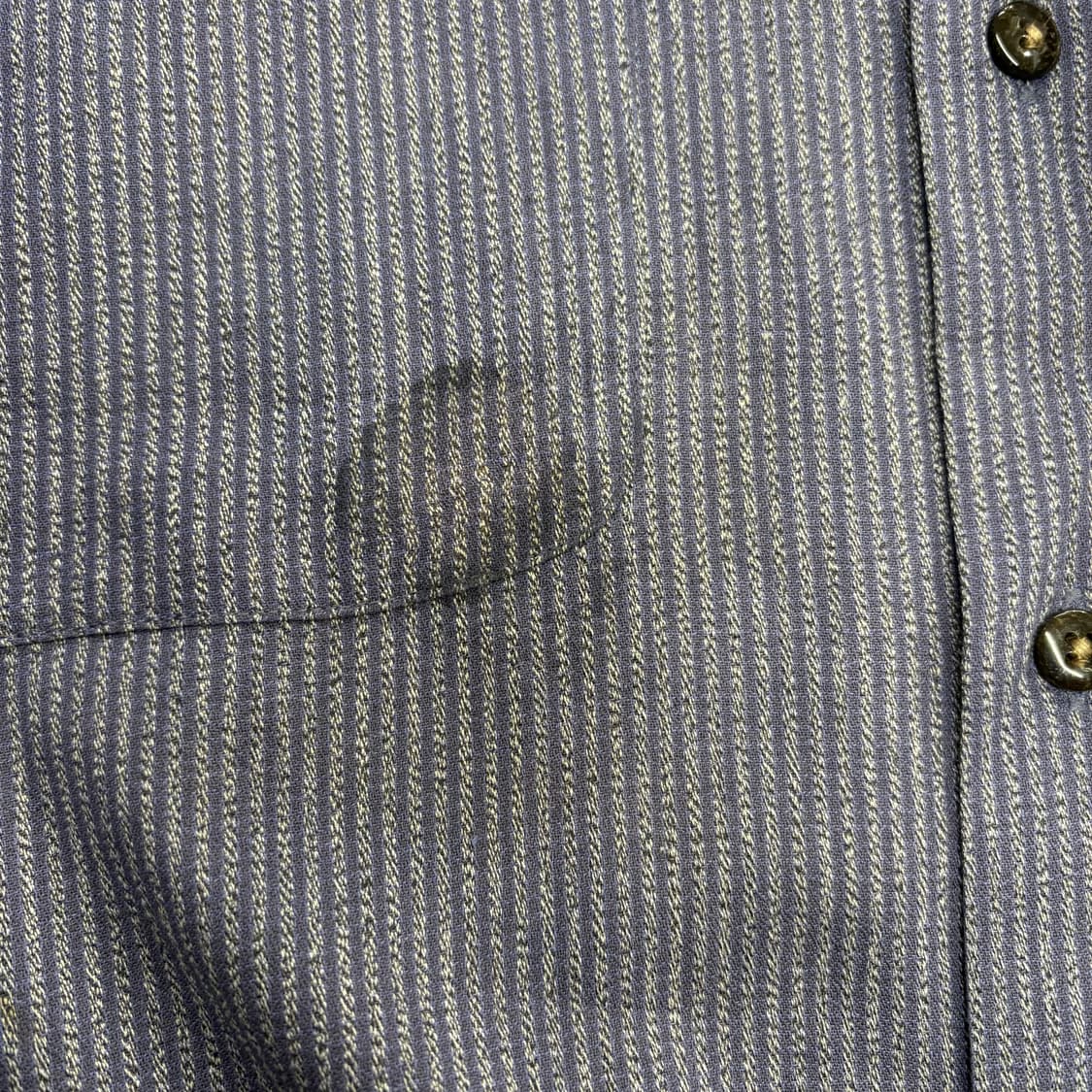 입생로랑 헨리넥 긴팔 스트라이프 셔츠 투 포켓 디테일 레귤러핏 블루 상품이미지8