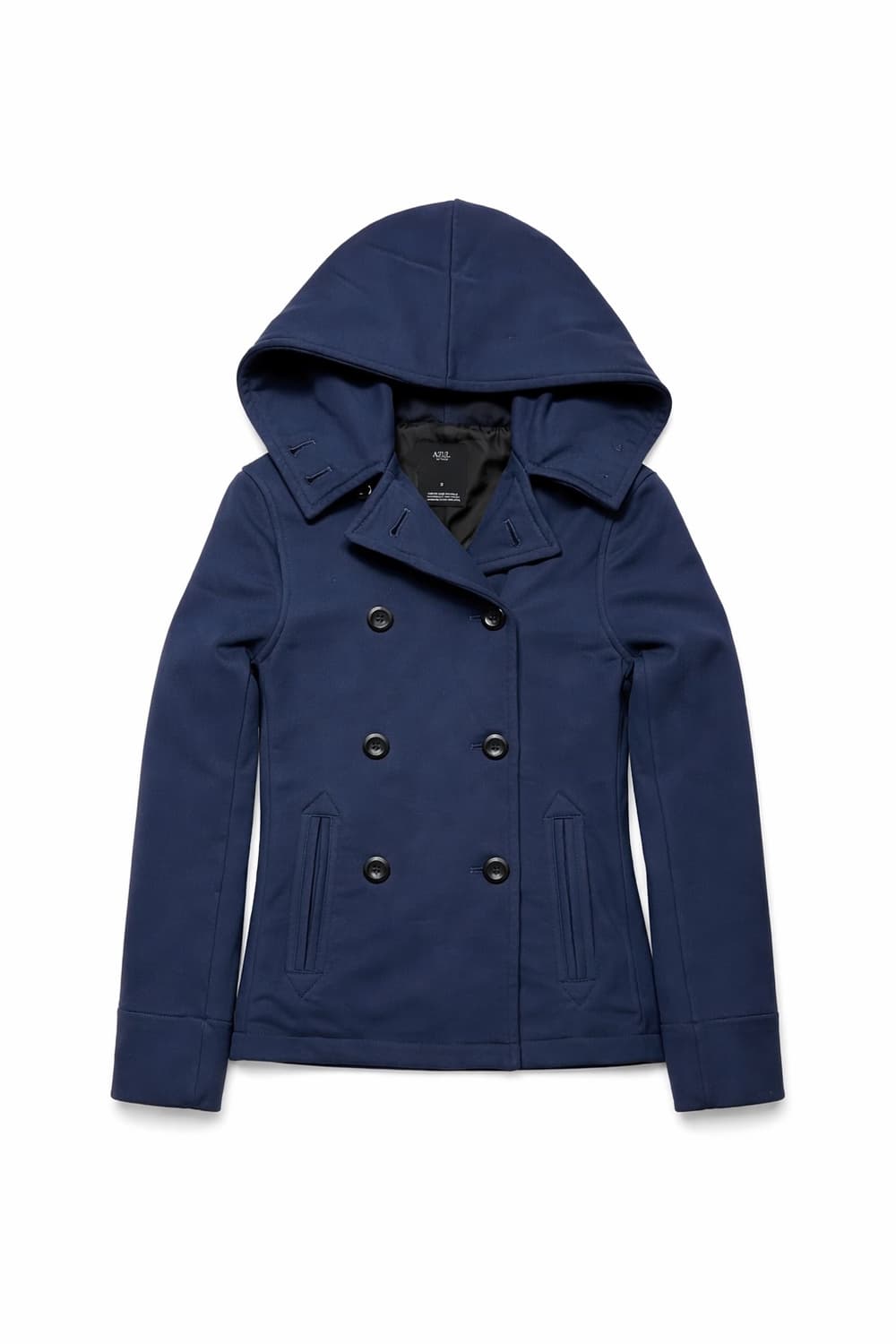 JPN 일본 빈티지 모리걸 y2k 네이비 스웻 더블버튼 후드 자켓 S 상품이미지2