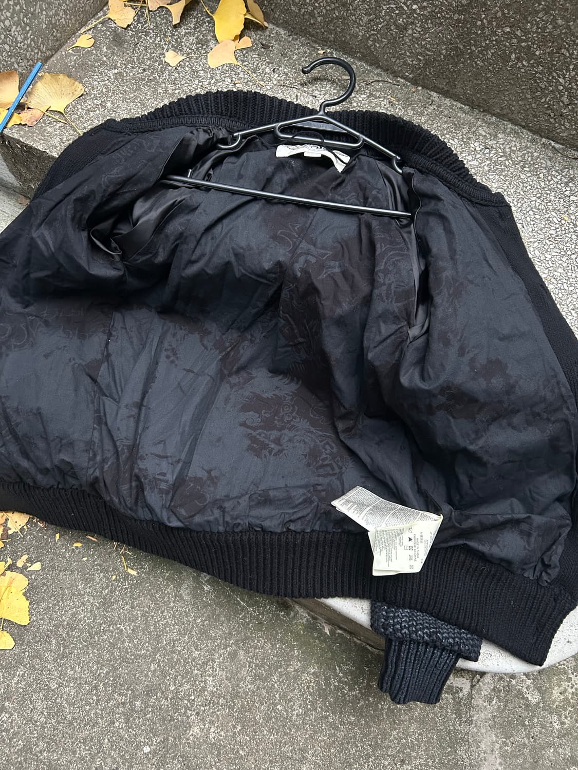 2000s 디젤 네이비 니트집업 상품이미지4