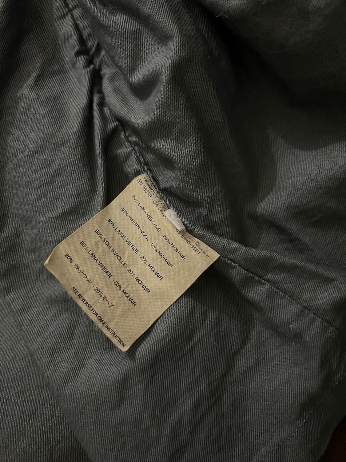 Miu Miu 2000s 남성복 울 밀리터리 더블 브레스티드 코트 상품이미지10