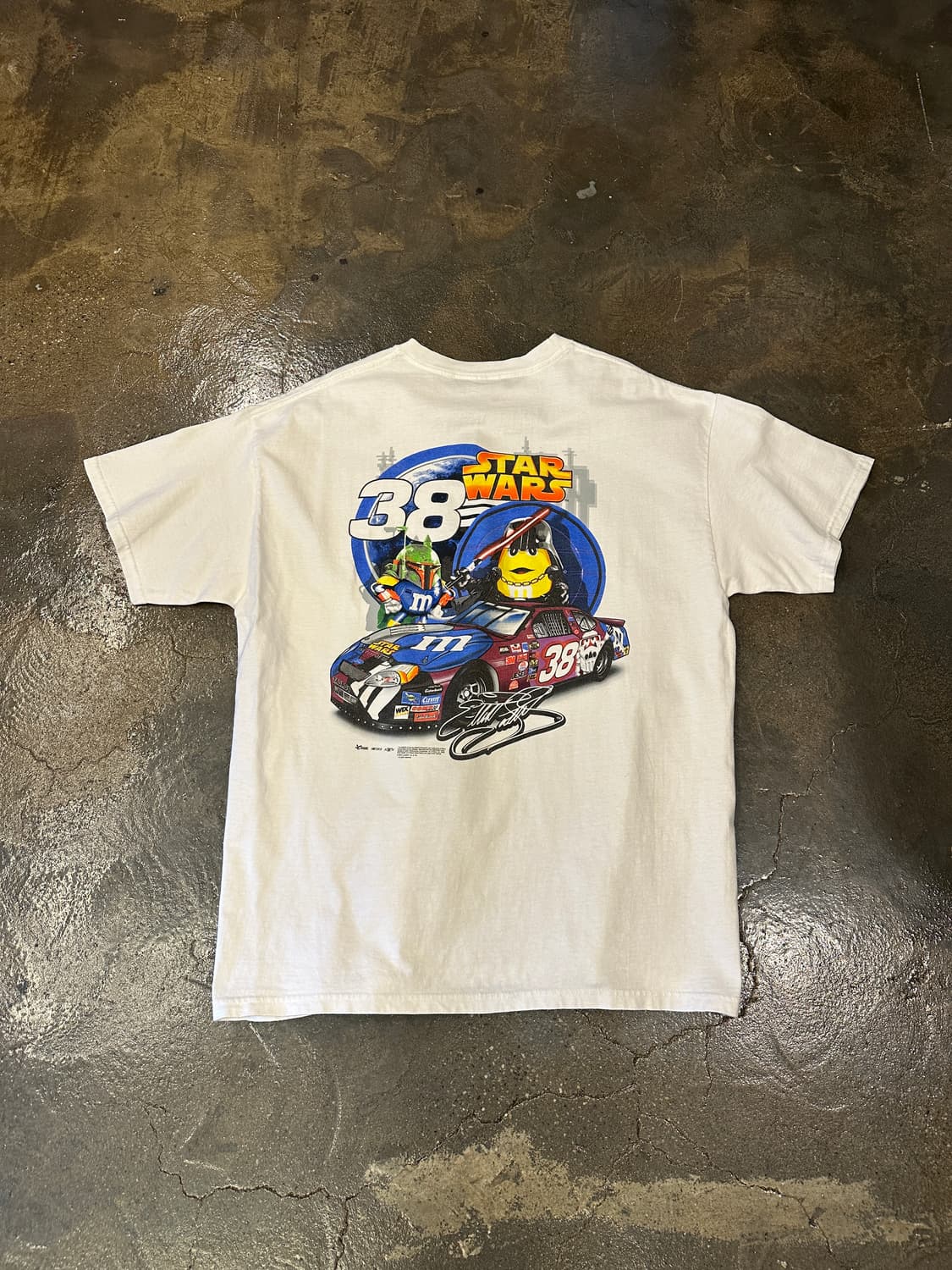 00s Hase 스타워즈 NASCAR 프린팅 반팔티 XL 상품이미지1