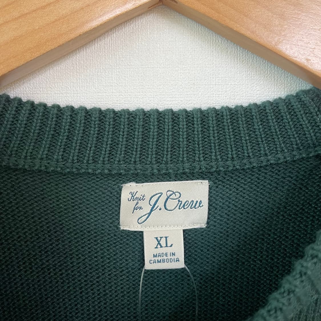 제이크루 다크그린 니트 XL 110 새제품 상품이미지8
