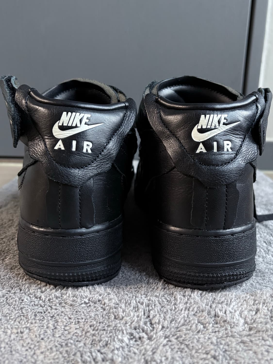 (280) 꼼데가르송 x 나이키 에어포스 블랙 상품이미지3