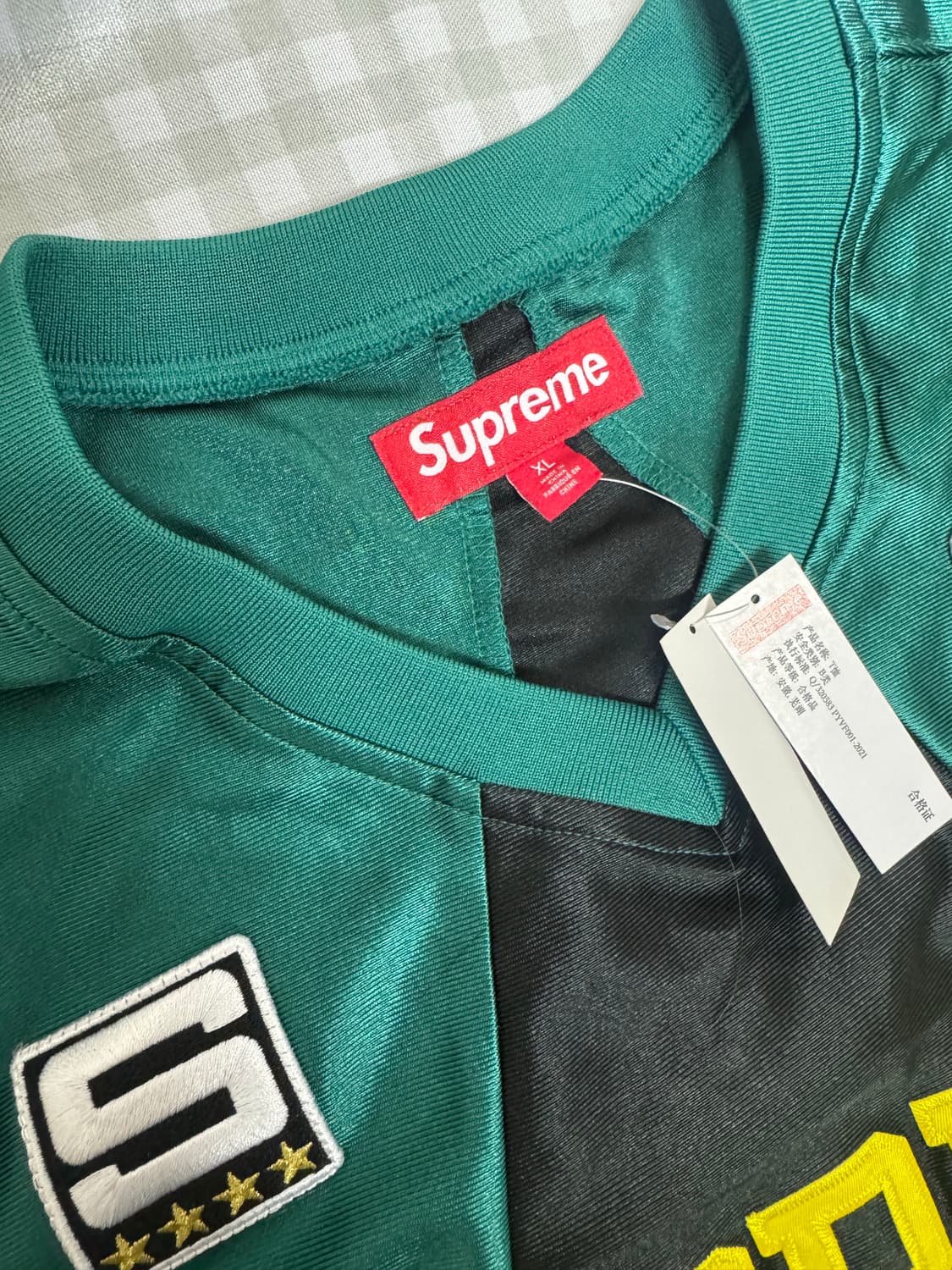 [XL] 슈프림 스타 풋볼 저지 다크그린 24FW (새상품) 상품이미지2