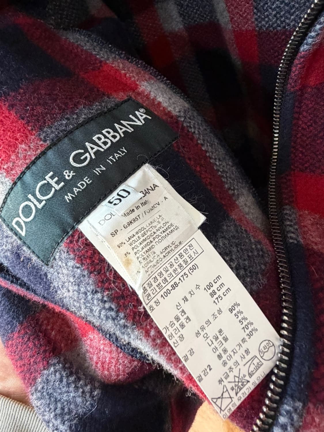 돌체앤가바나 로고 패치 울 후드 자켓 상품이미지8