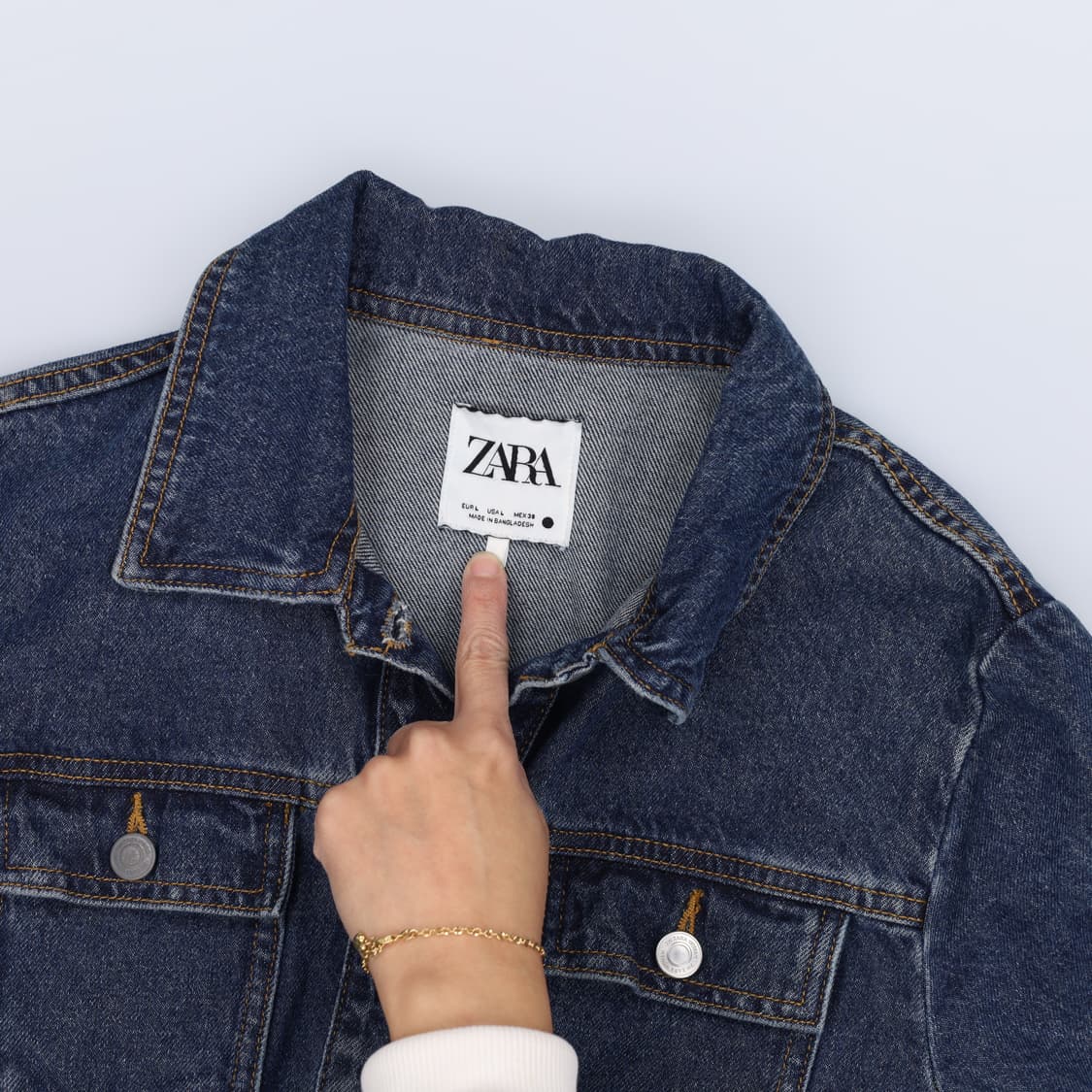 [EUR L] 자라 여성 데님 원피스 1223H1 상품이미지3