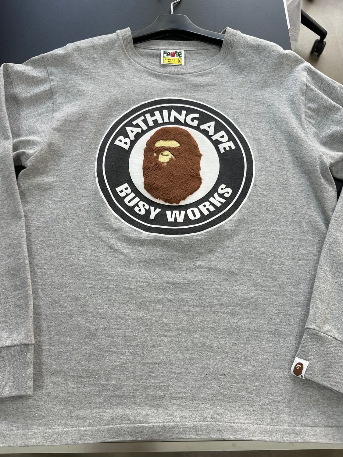 베이프 보아 퍼 빅사루 컬리지 긴팔티 상품이미지5