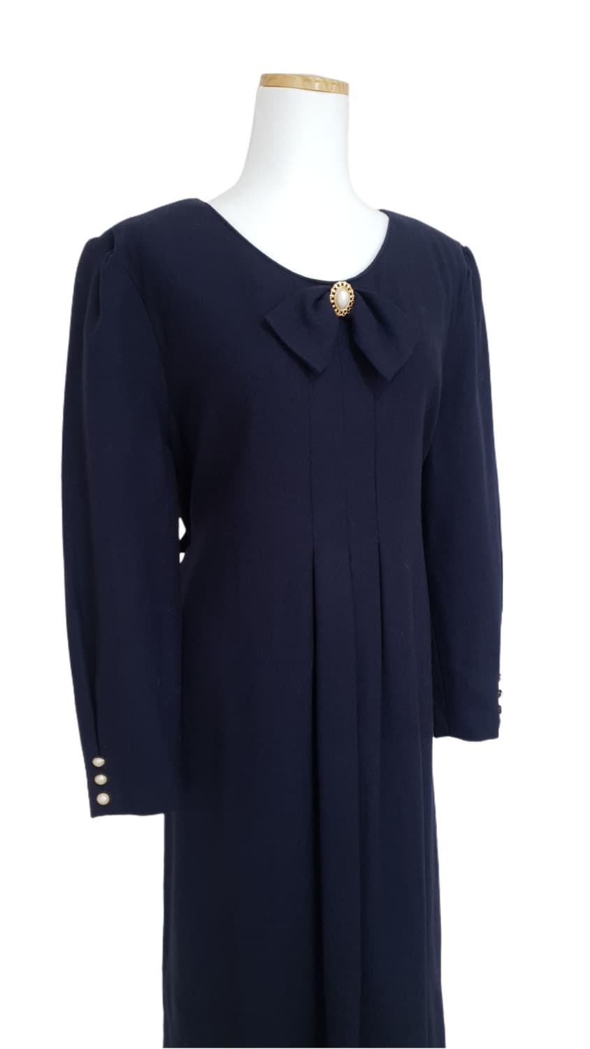 빈티지 모던 클래식 네이비 원피스 상품이미지5