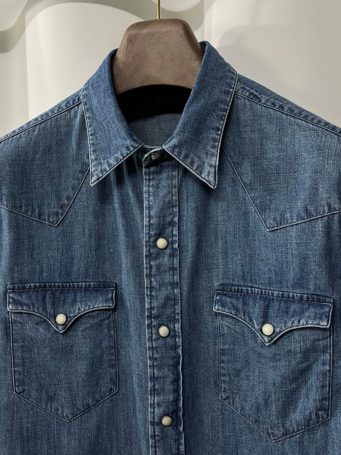 폴로 랄프로렌 사우스 웨스턴 콘초 워시드 데님 웨스턴 셔츠 상품이미지5