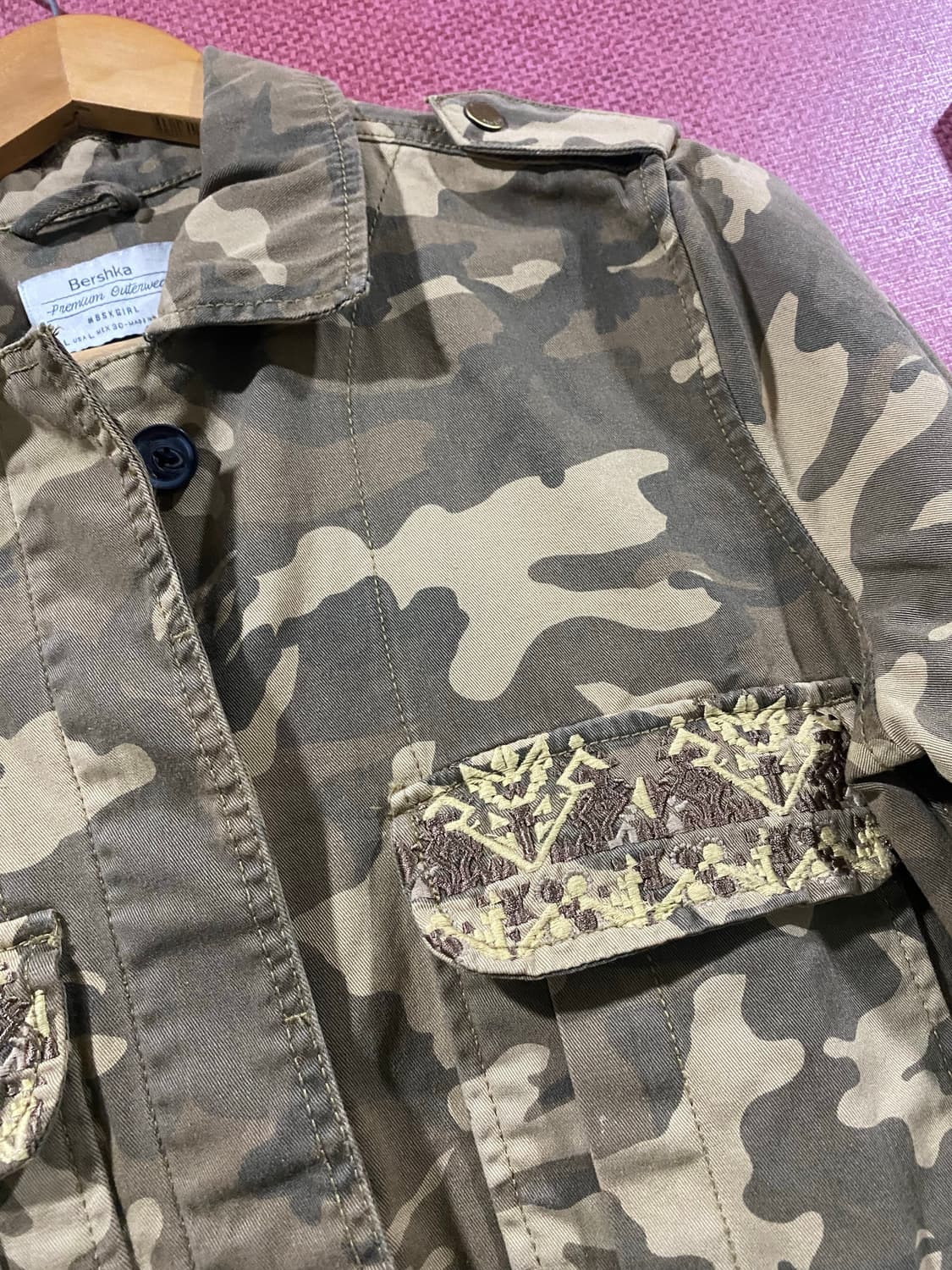 Bershka 버쉬카 카모 자켓 L 상품이미지2