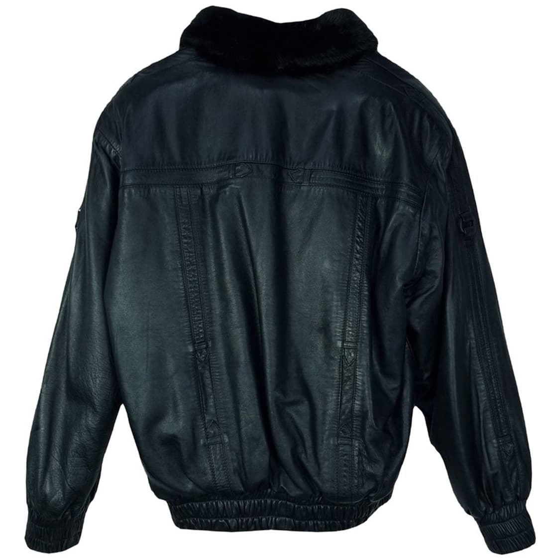 [빈티지] 리얼 램스킨 밍크퍼 양면 가죽 봄버 자켓 P01363 상품이미지4