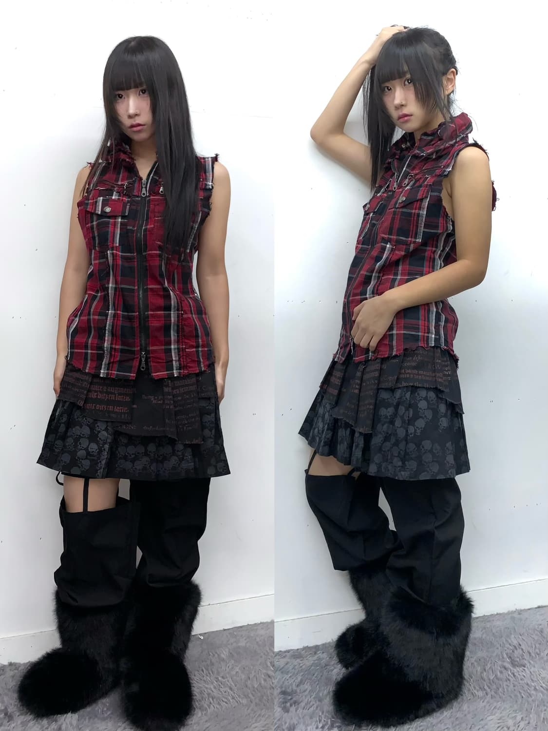 펑크 해체 디테일 팬츠 상품이미지5