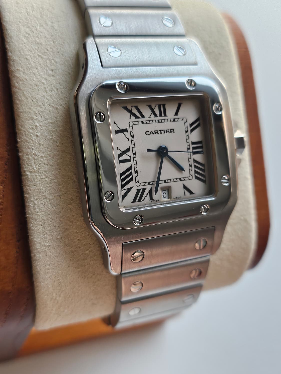 까르띠에 산토스 갈베 라지 스틸 쿼츠 상품이미지1