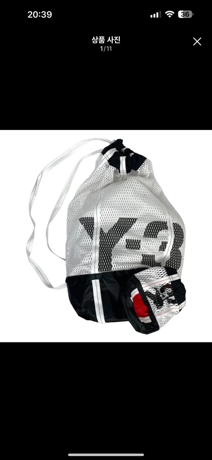 Y-3 아디다스 와이쓰리 아이콘 짐색 가방 크로스백 백팩 메신저백 상품이미지2