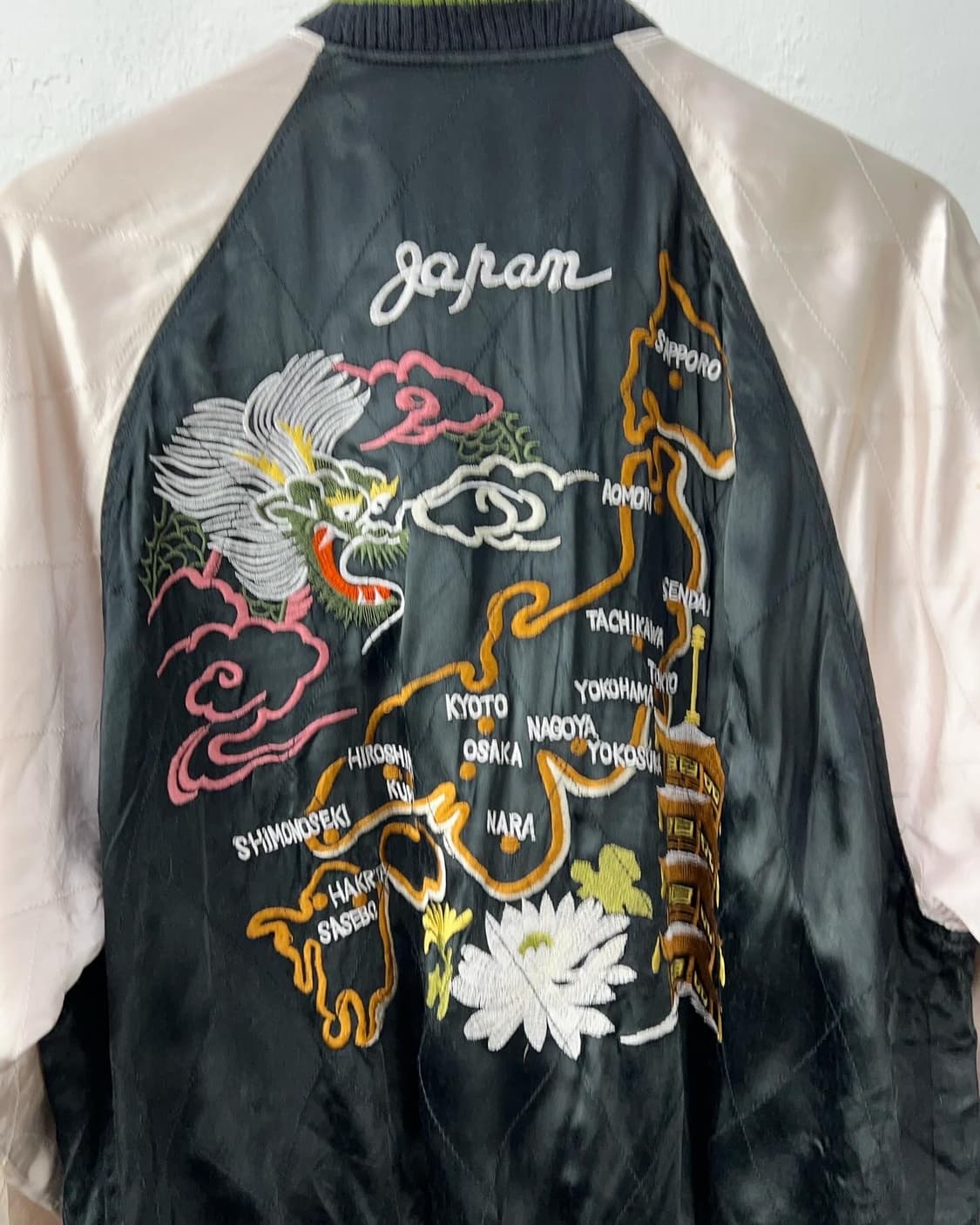 JPN VTG 용호상박 자수 스카쟌 상품이미지6