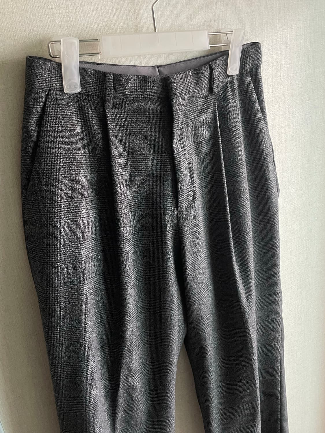 자라(ZARA) 더블페이스 체크 슬랙스 30 상품이미지2