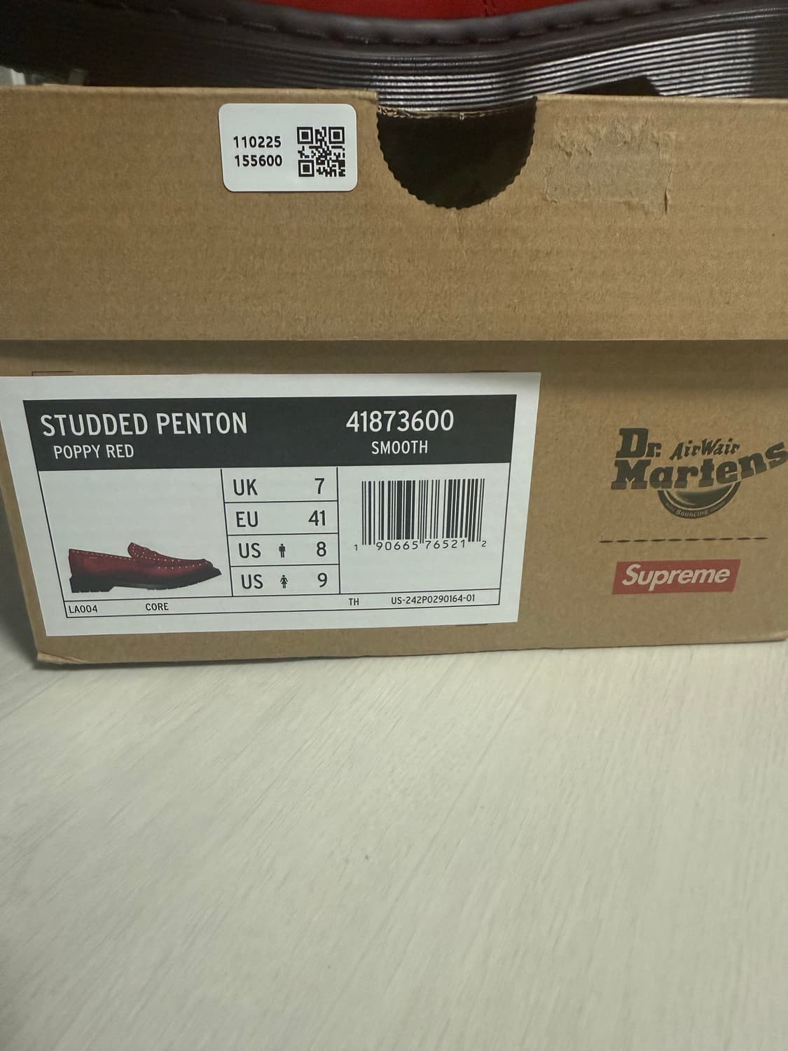 닥터마틴 슈프림 펜톤 레드 uk7(260)  상품이미지4