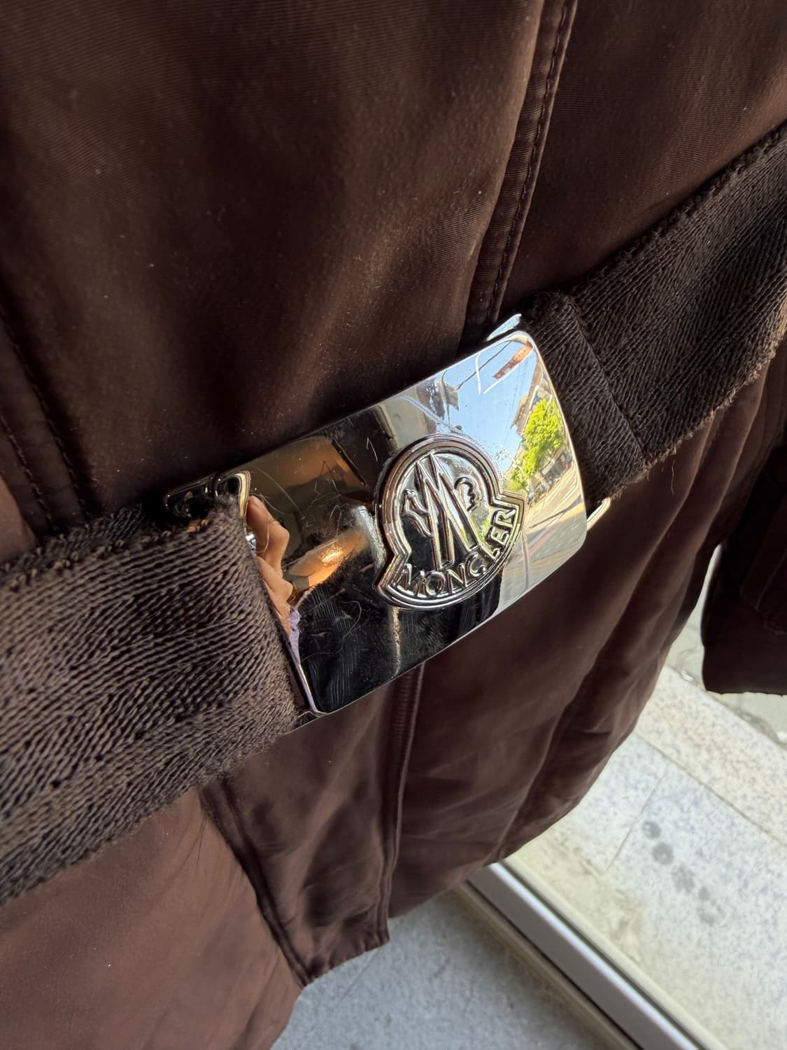 1/ 몽클레어 구스다운 리얼퍼 벨티드 패딩자켓 상품이미지6