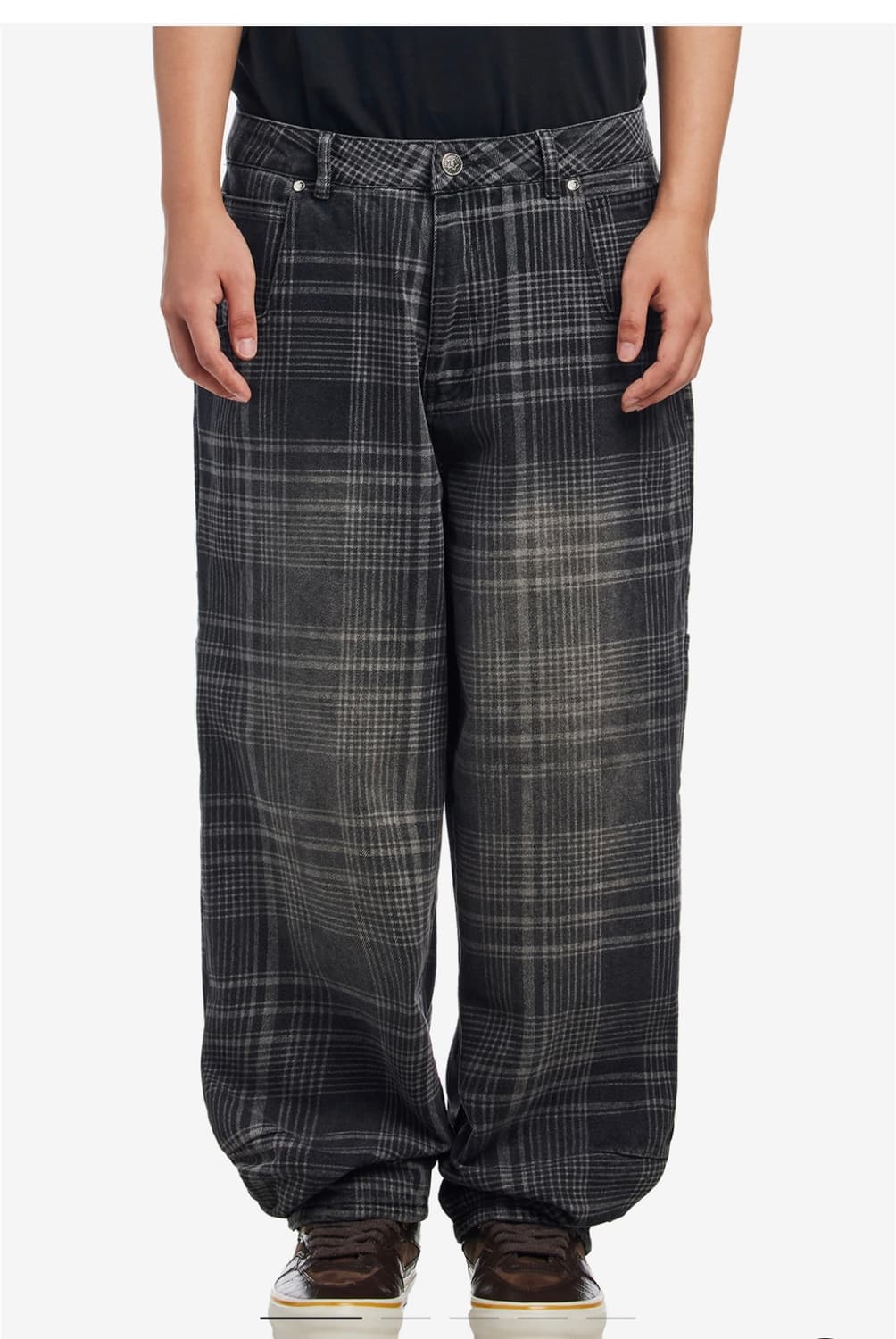 스타팀 플레드 스타 진 블랙 바지 상품이미지2