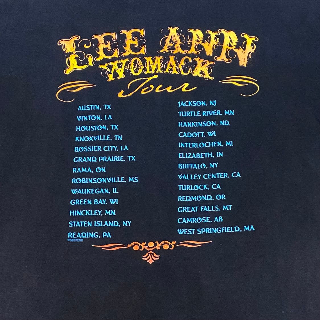 미국 빈티지 리 안 LEE ANN 굿즈 투어티 반팔티 락티셔츠 상품이미지6