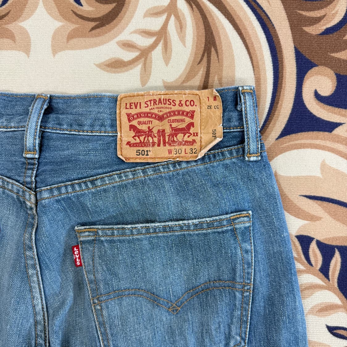 (30)리바이스 Levis 501 워싱 데님팬츠 상품이미지2