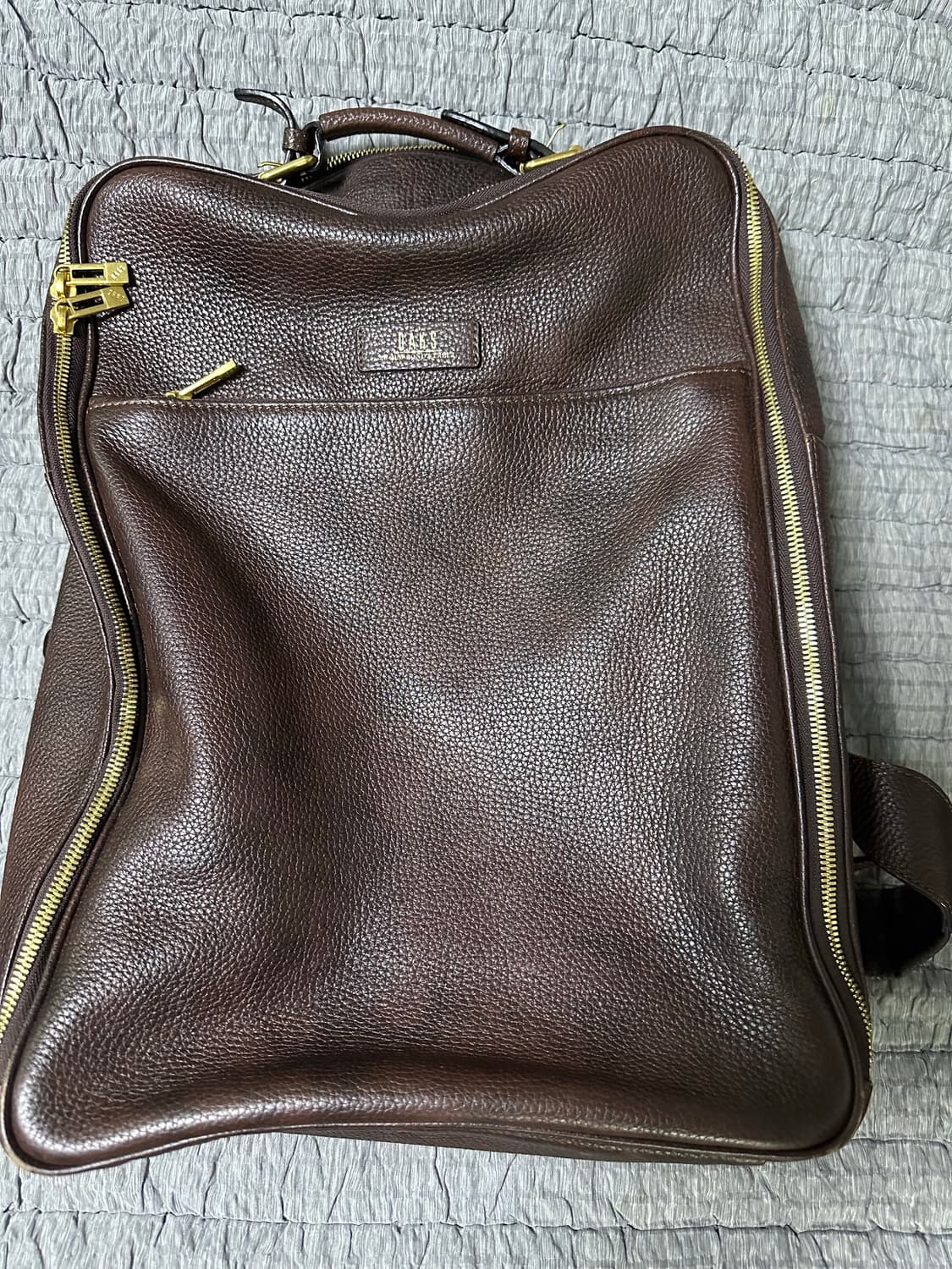 닥스 브라운 가죽 백팩 상품이미지1