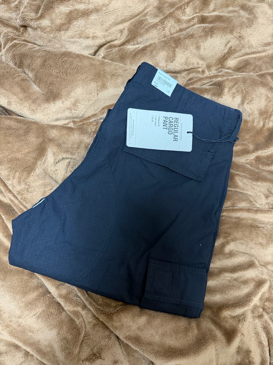 칼하트wip 레귤러 카고팬츠 블랙 36 상품이미지1