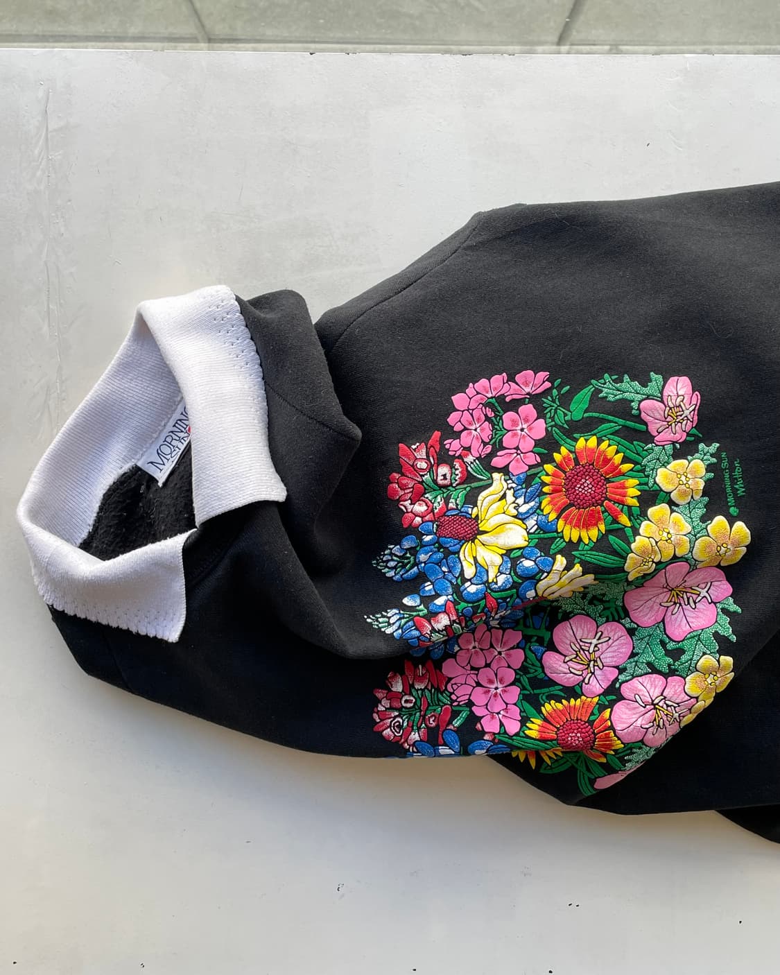 90s USA Morning sun collar sweatshirt 💐 상품이미지1