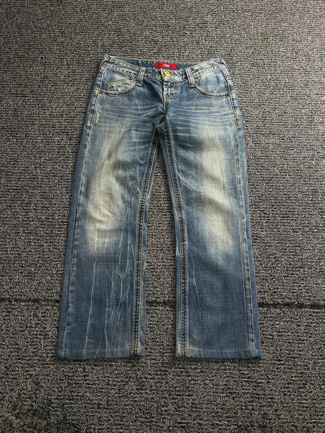 00s 에비수 빅로고 올드스쿨 와이드핏 데님 팬츠 4197 상품이미지2