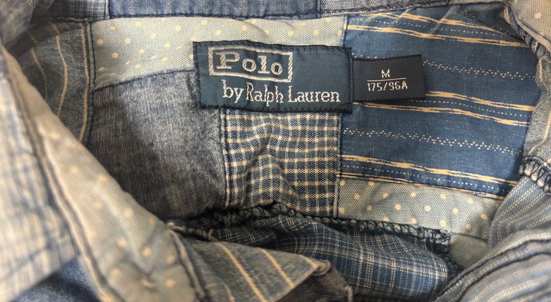 폴로 랄프로렌 인디고 패치워크 셔츠 상품이미지3