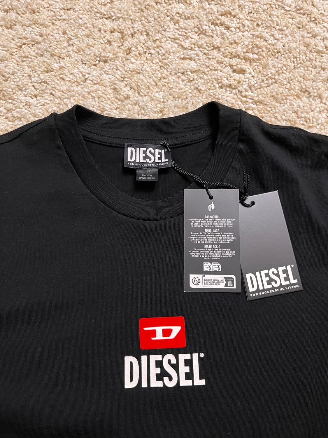[USA 라인] 디젤 Diesel 반팔티, T-DIEGO-LOGO 상품이미지5
