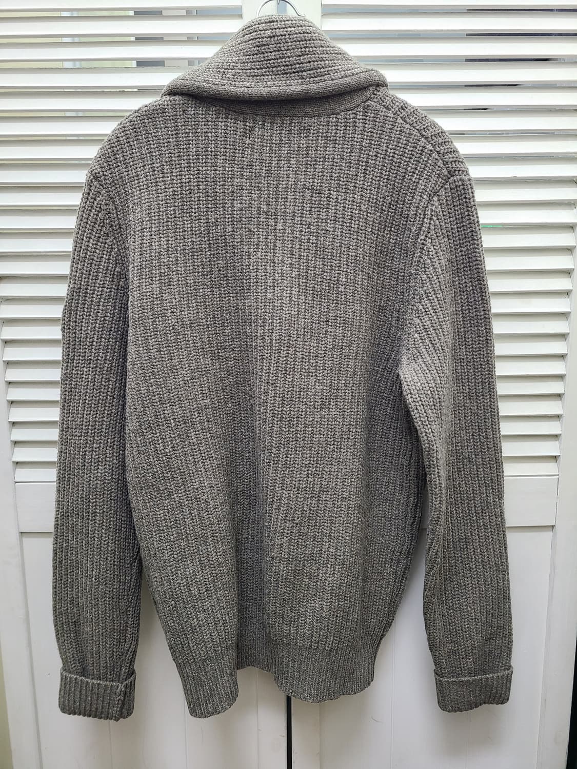 벤셔먼 램스울 숄카라 가디건 상품이미지5