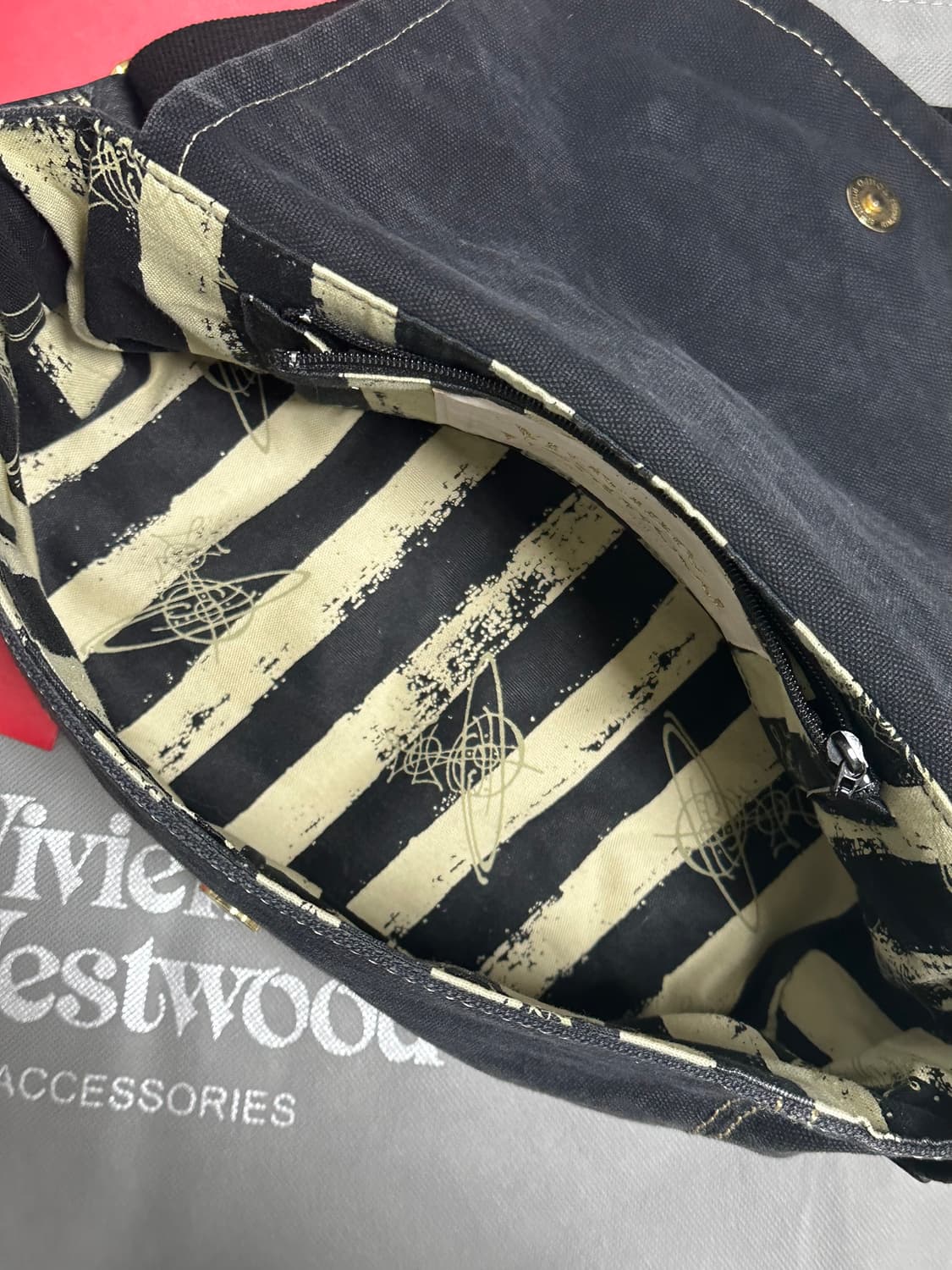 비비안웨스트우드 빈티지캔버스 크로스백 상품이미지3