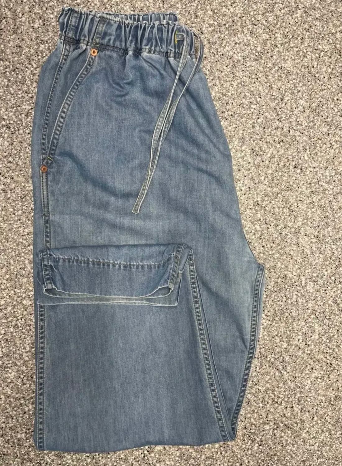 니들스 와이드 팬츠 연청(데님) 남녀공용 상품이미지7