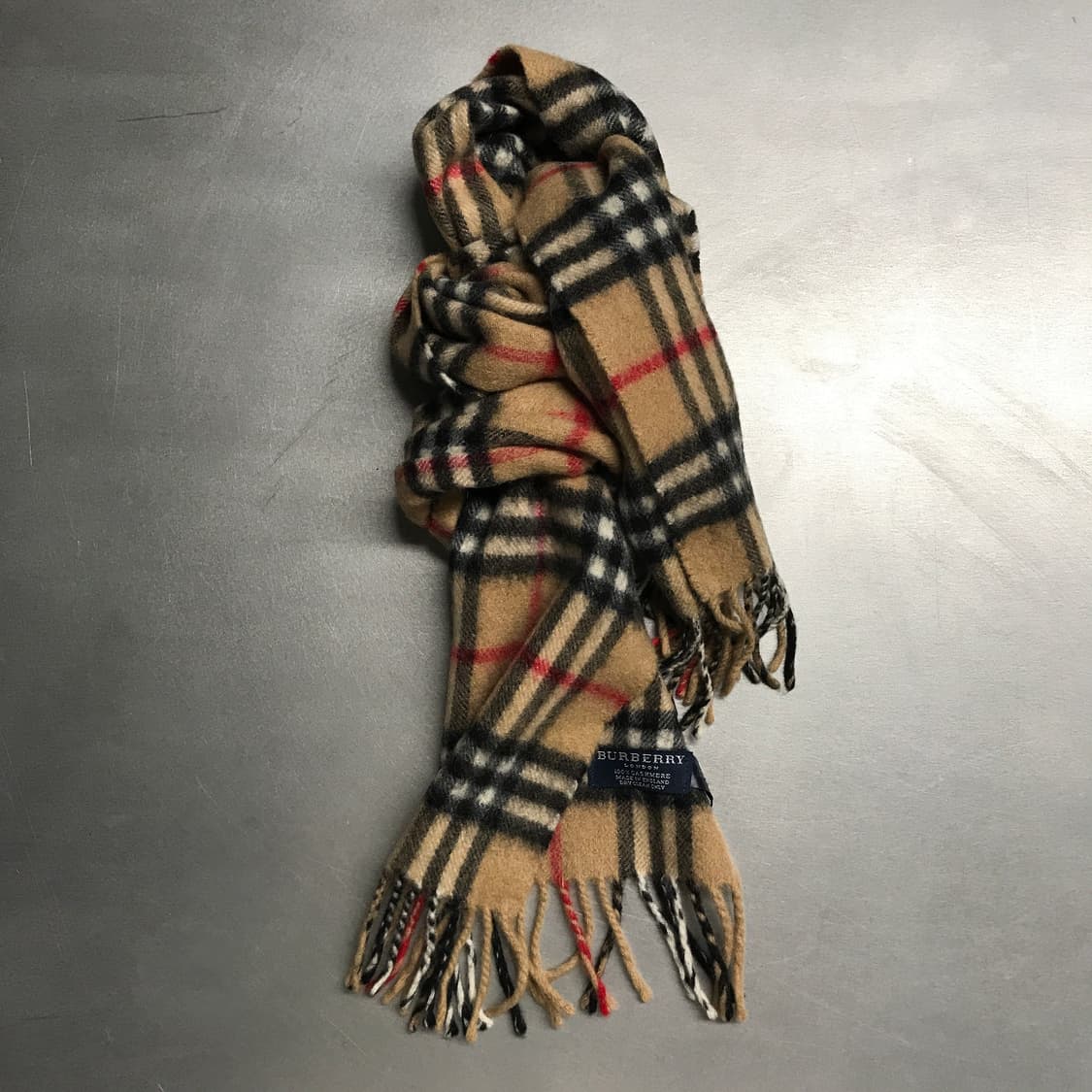 버버리 정품 캐시미어 머플러 베이지 상품이미지1