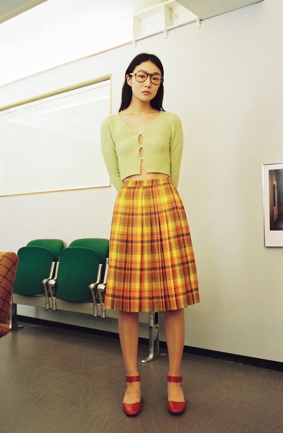 포니테일 클루리스 미디 스커트 m사이즈 상품이미지1