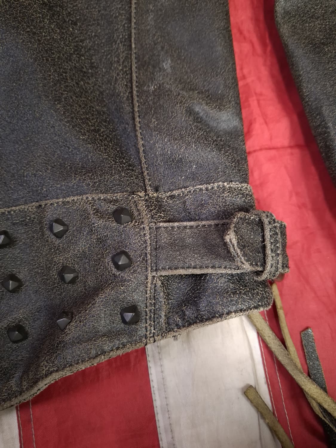 오리지날 할리데이비슨 리얼레더 이글 테슬 라이더자켓 상품이미지2