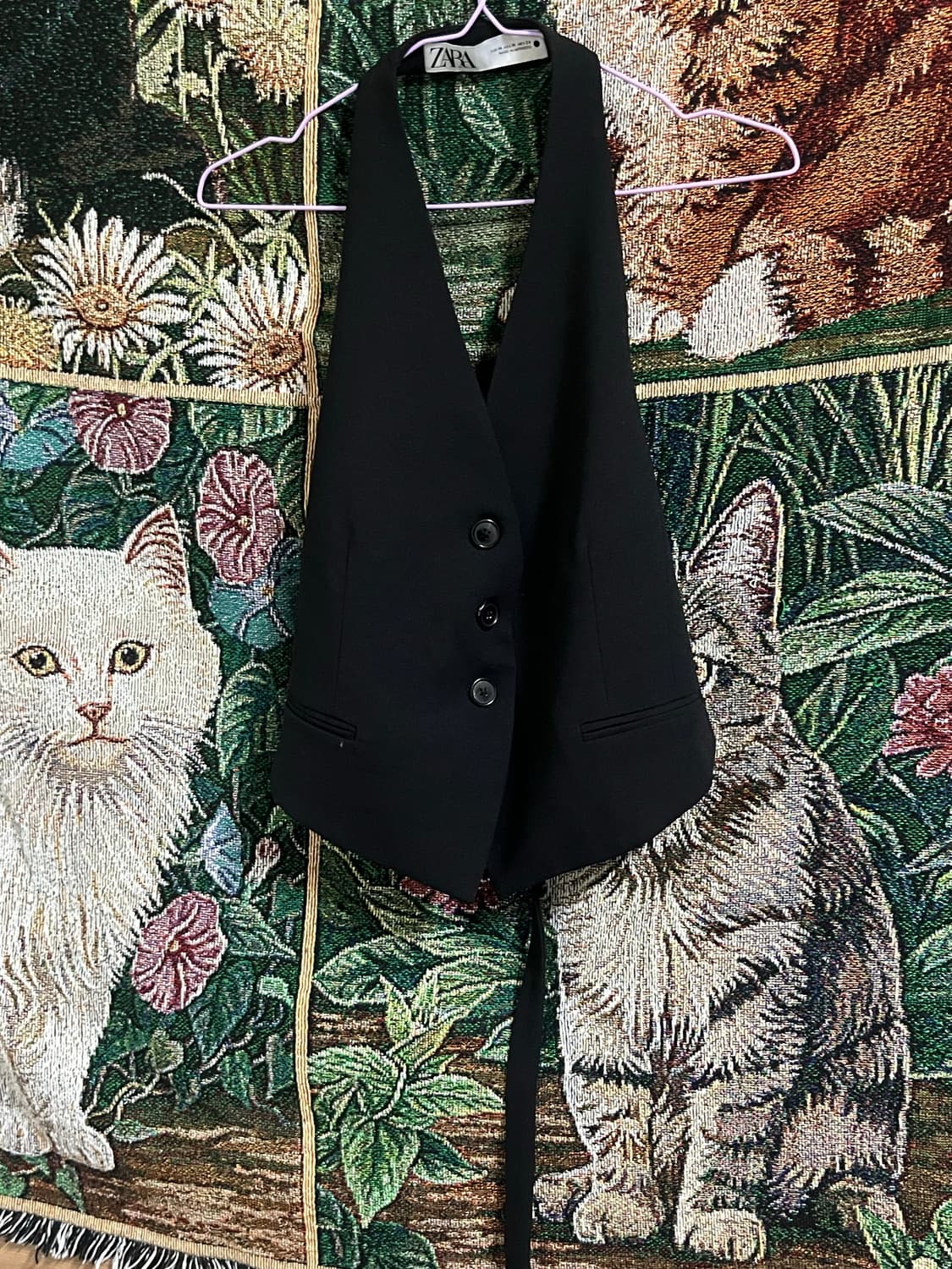 [vintage] Zara Halterneck vest M 상품이미지1