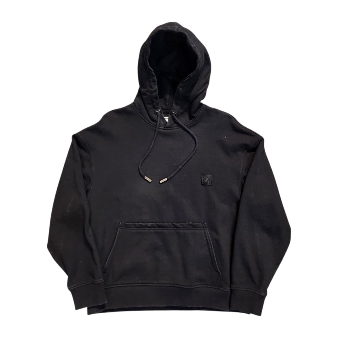 우영미 프린팅 후드티 블랙 (48size) 상품이미지1