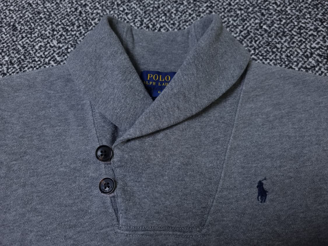 [무료배송][120]폴로 키즈 기모 숄카라 긴팔티 상품이미지5