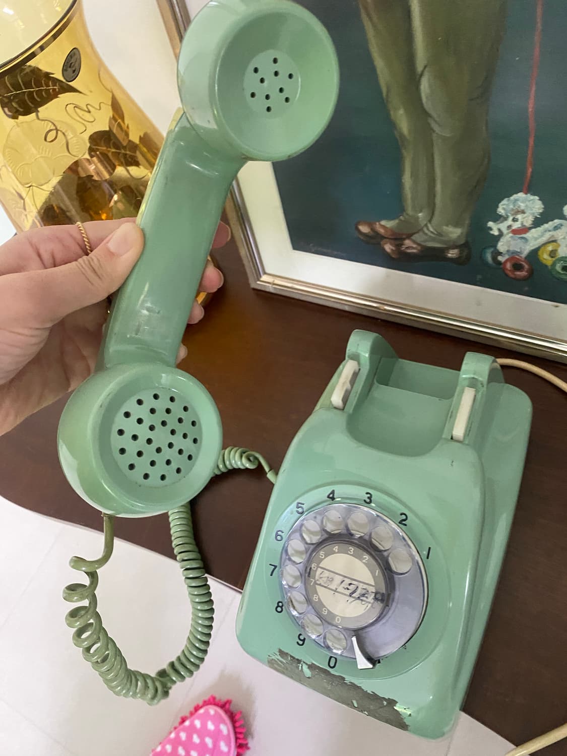 1970년대 일본 다이얼 빈티지 전화기 상품이미지4