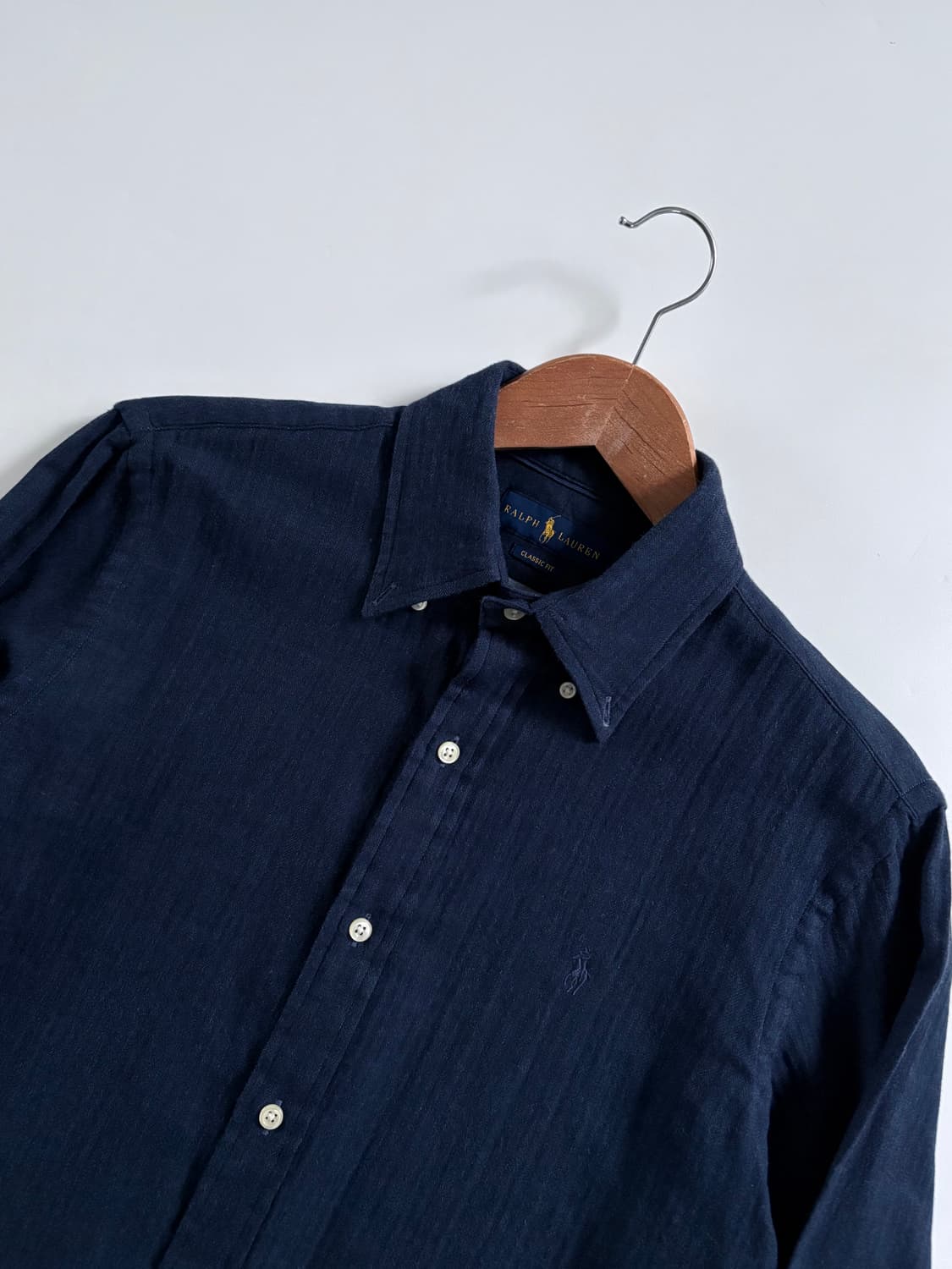Polo 폴로 랄프로렌 신형 딥네이비 솔리드 셔츠 상품이미지5