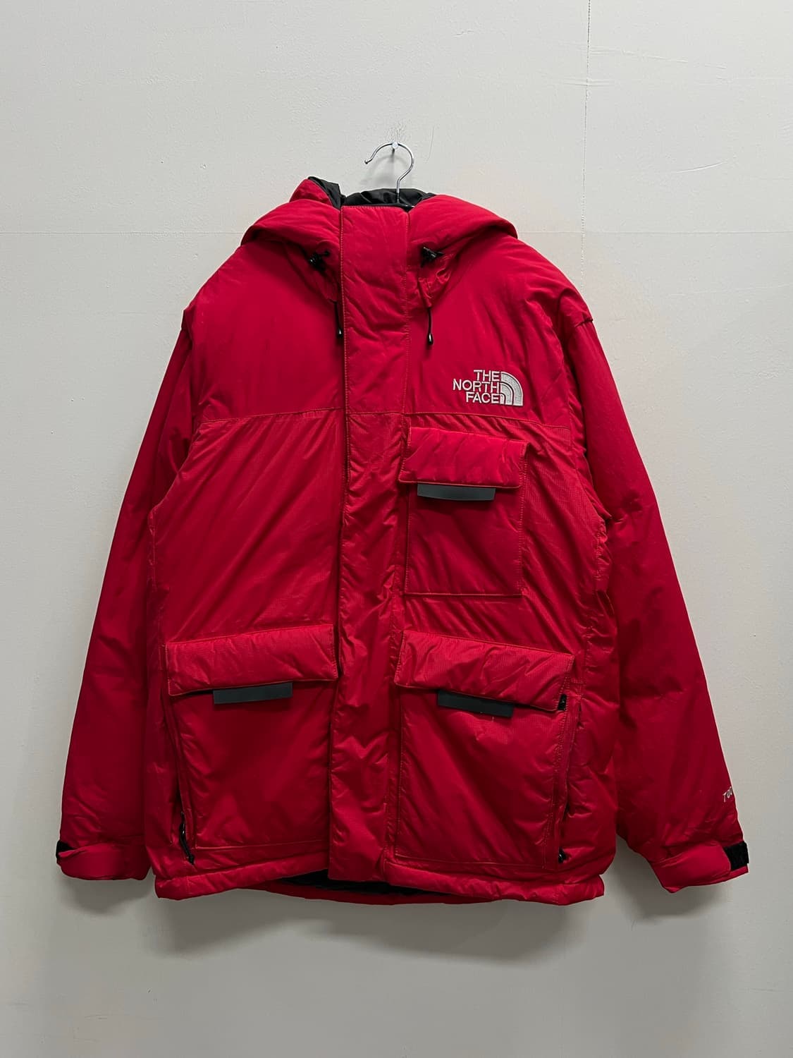 (S) 노스페이스 700필 폴라 구스다운 패딩 자켓 레드 상품이미지2
