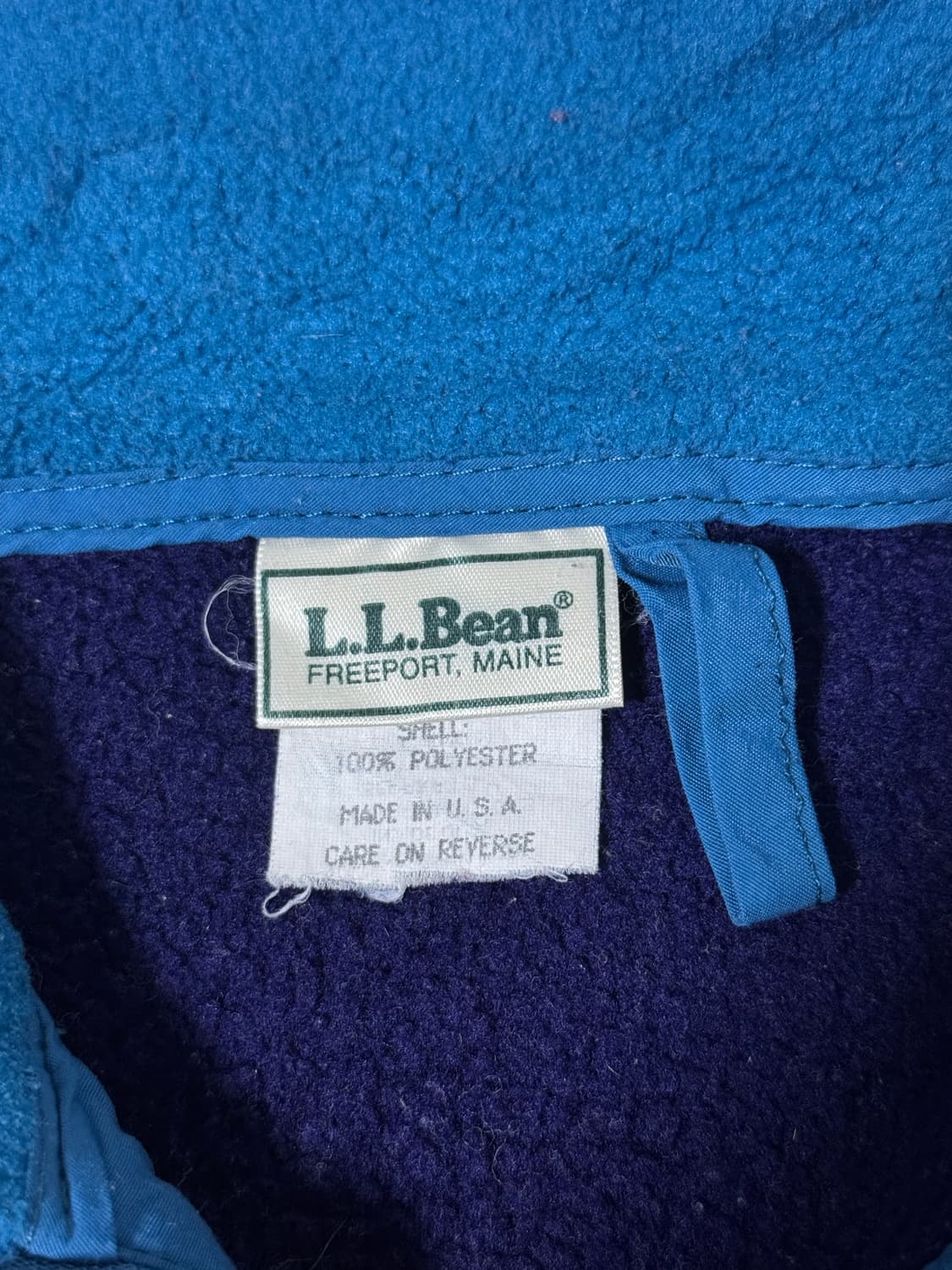 Usa 엘엘빈 퍼플 플리스 자켓 상품이미지5