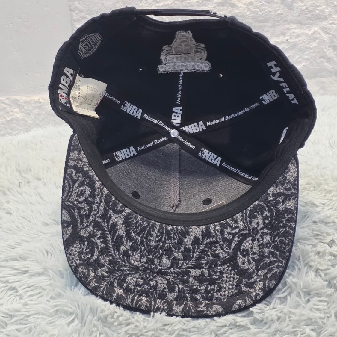 L8-1:NBA 시카고 불스 하이플랫 스냅백 블랙 (약 56–59cm)
 상품이미지5