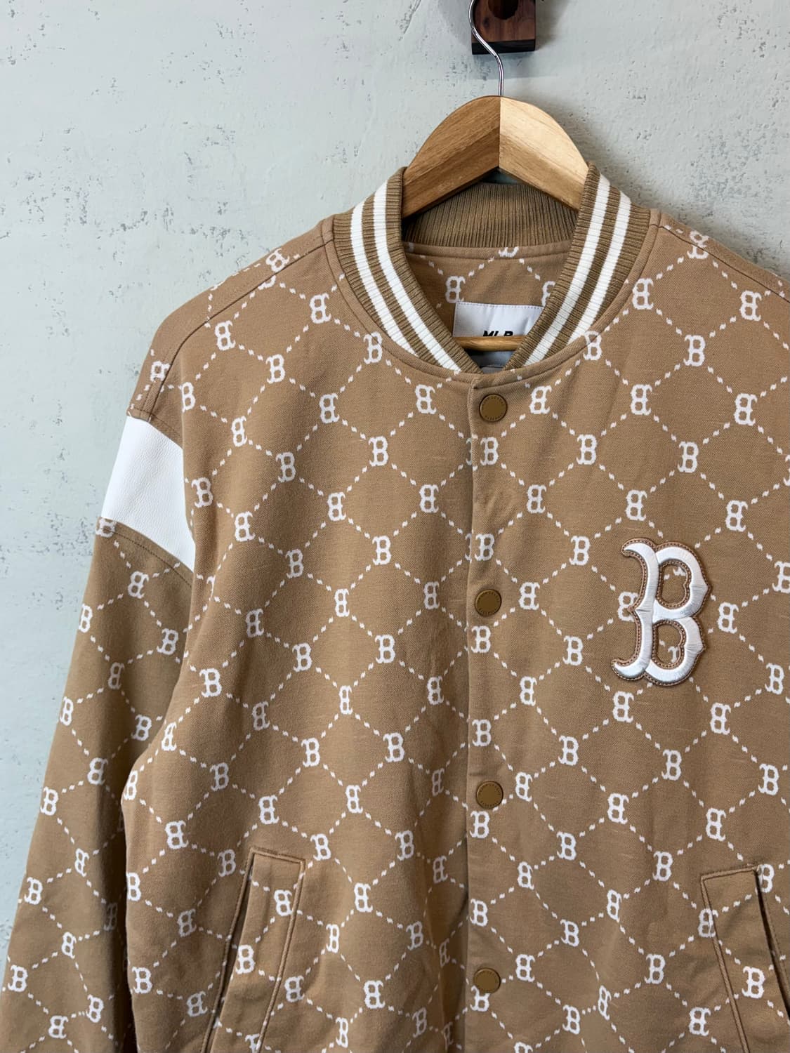 MLB 엠엘비 모노그램 보스턴 바시티 자켓 상품이미지6