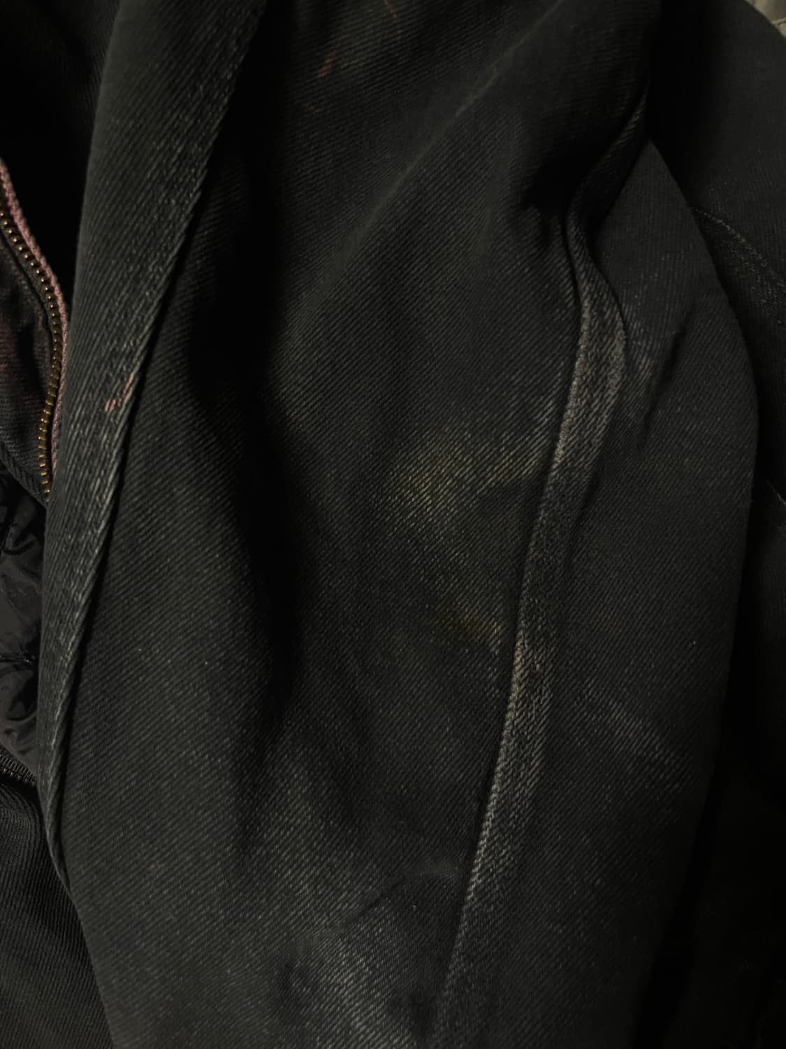 칼하트 j130 L 액티브 자켓 데님 덕액티브 BLK 상품이미지5