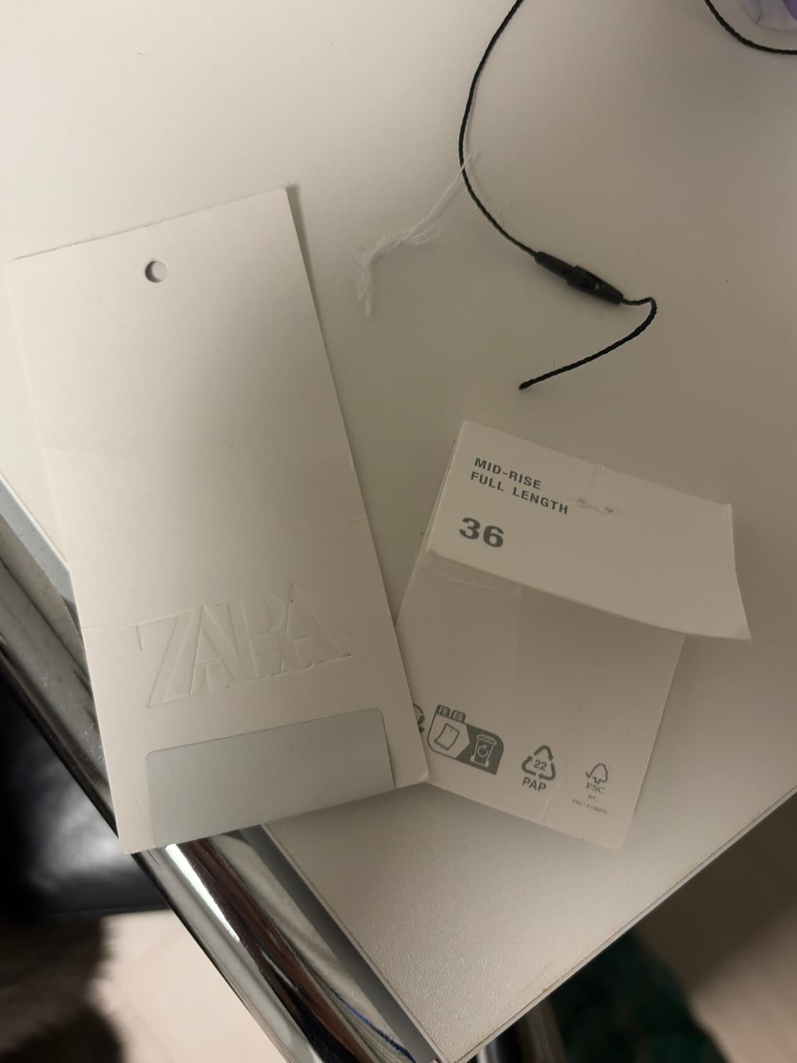 자라 미드라이즈 데님 새상품 상품이미지2