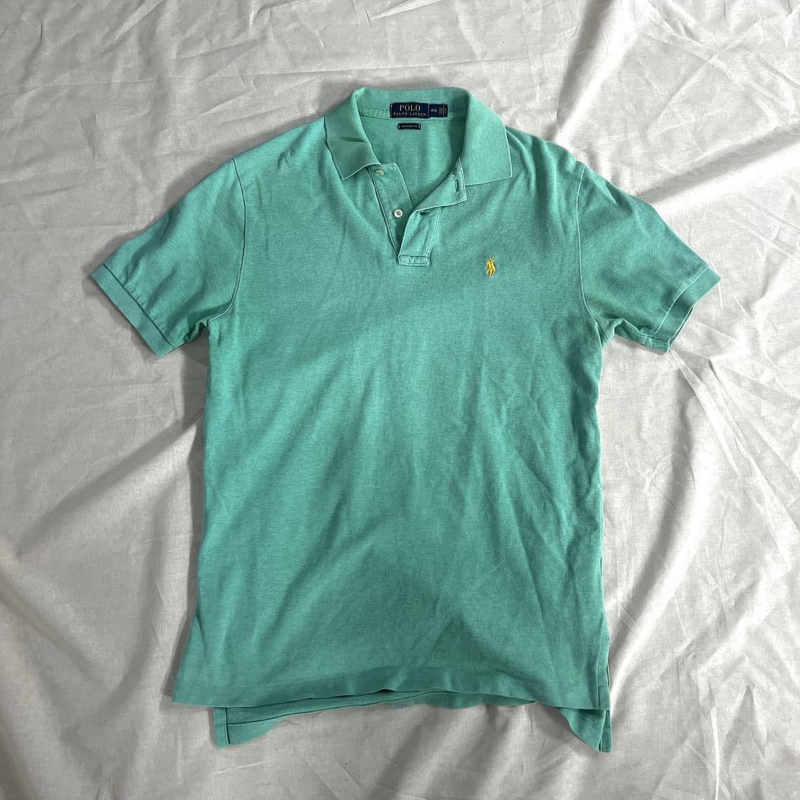 폴로 랄프로렌 반팔 카라티 M 민트 클래식핏 정품 상품이미지3