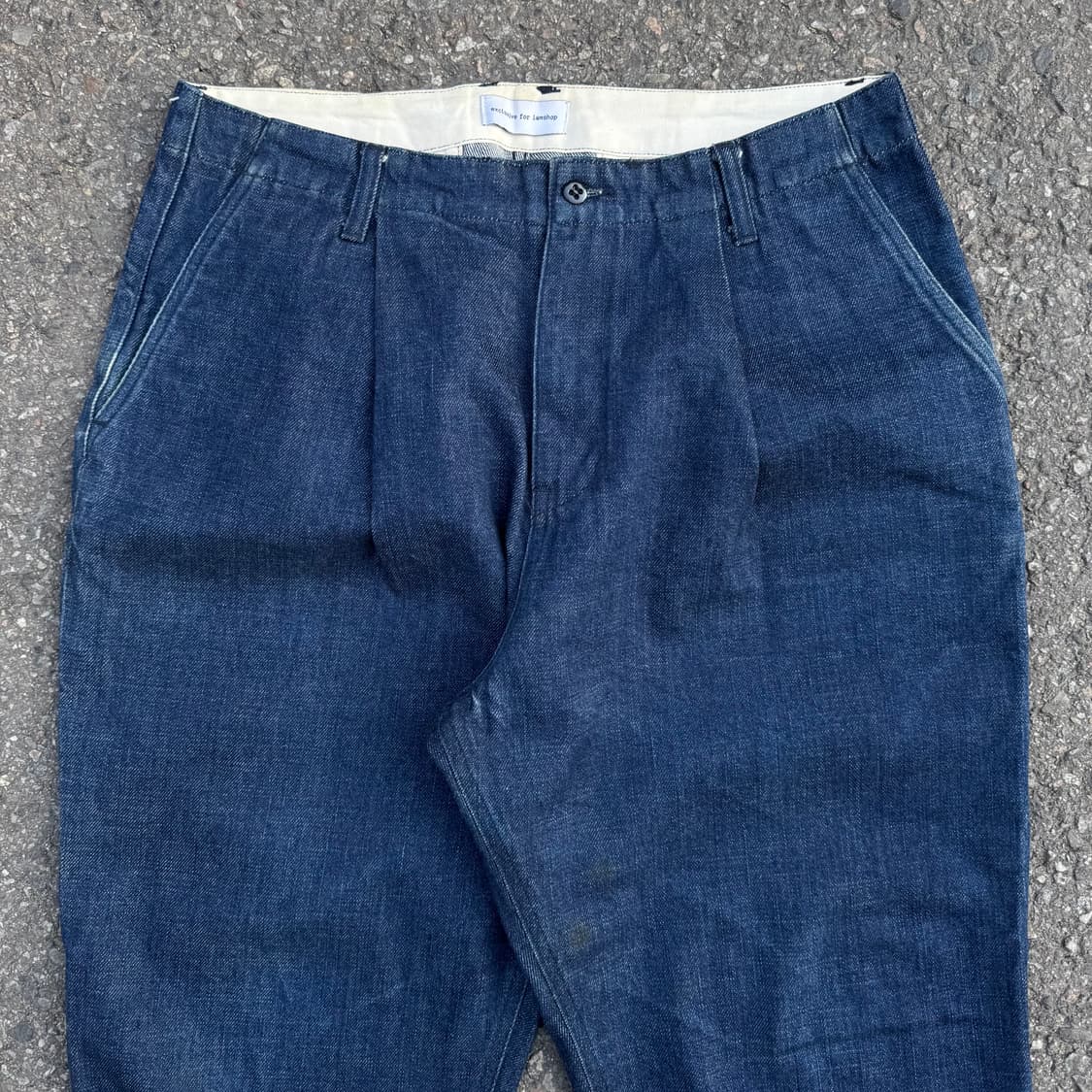 아이엠샵 익스클루시브 원턱 데님 팬츠 상품이미지4